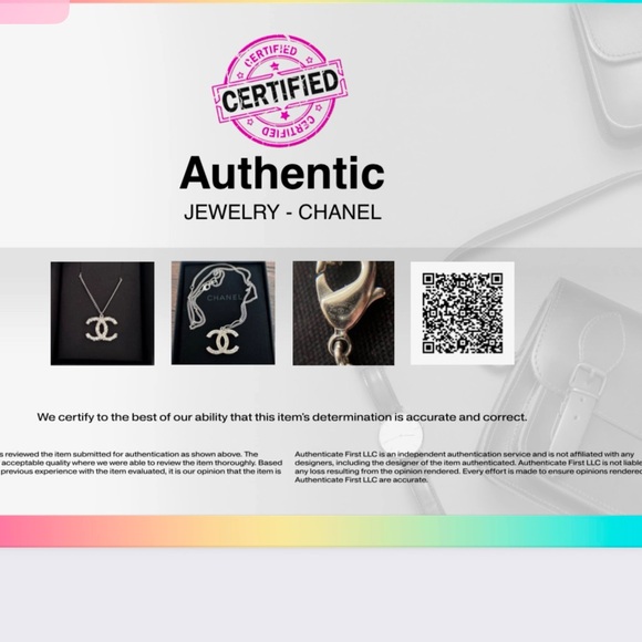 AUTHENTIC GORGEOUS Chanel crystal palladium necklace - Picture 7 of 7